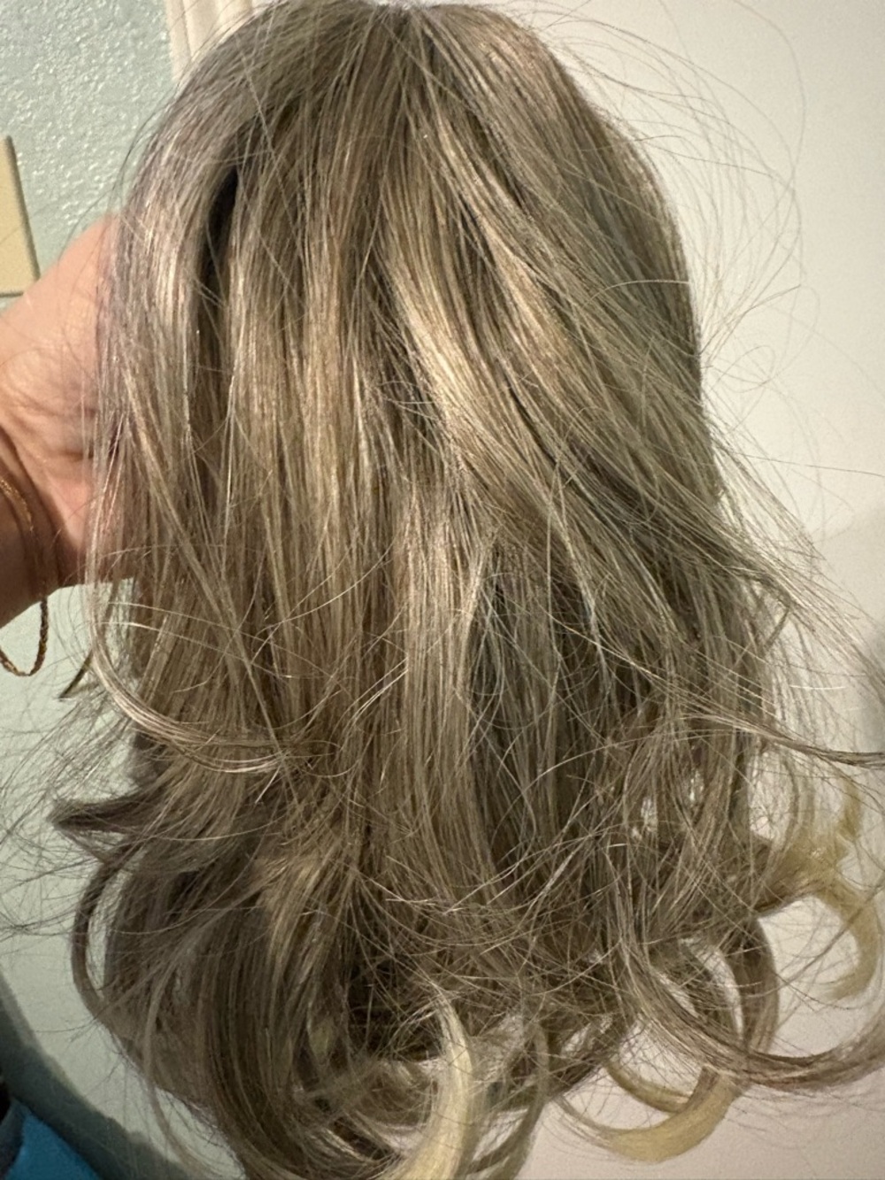 Natural Ash Blonde Women’s Synthetic Wig - Lightweight Style